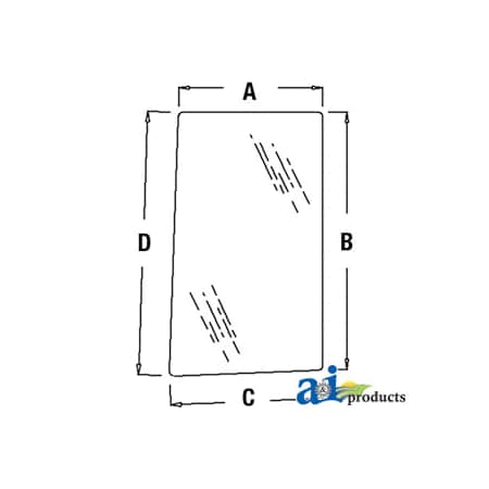 A & I Products Glass (LH) 38" x30.5" x6" A-R96194